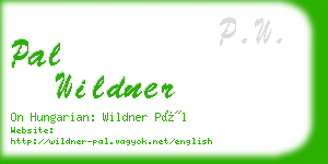 pal wildner business card